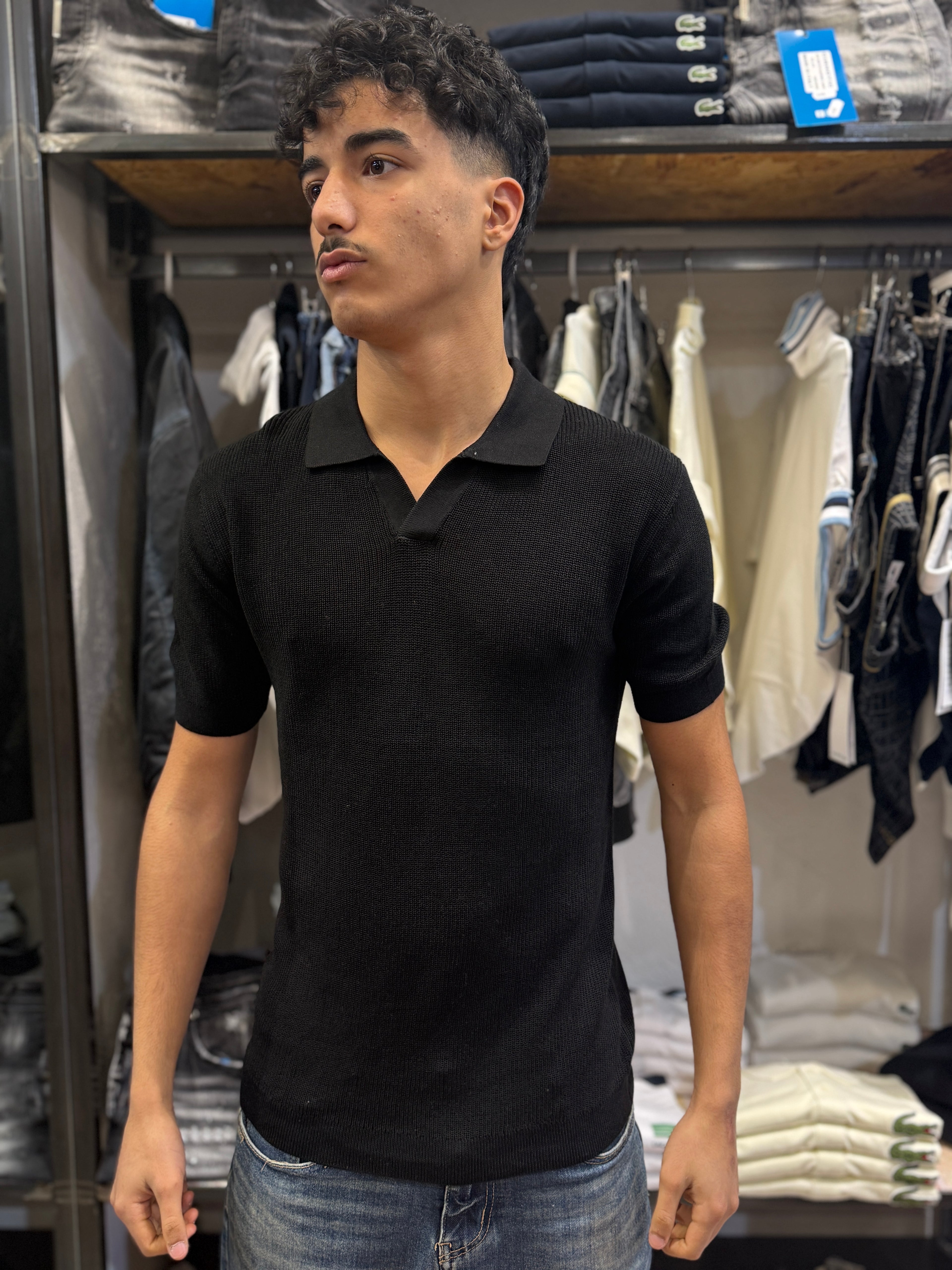 Polo mini scollo a V- QYB