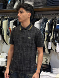 Polo Lacoste Quadri Nera
