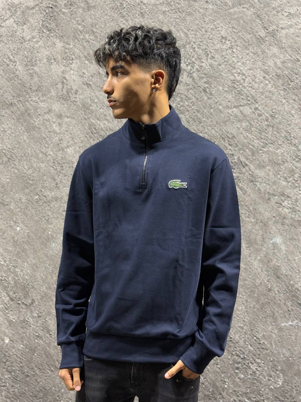 Felpa Uomo Lacoste-Mezza zip