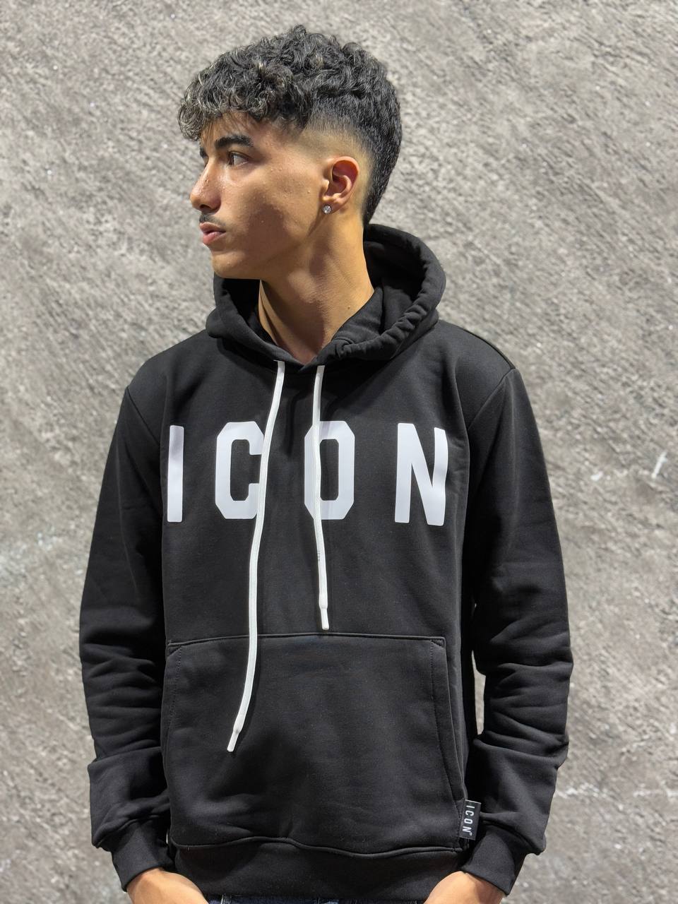 Felpa basic ICON con cappuccio