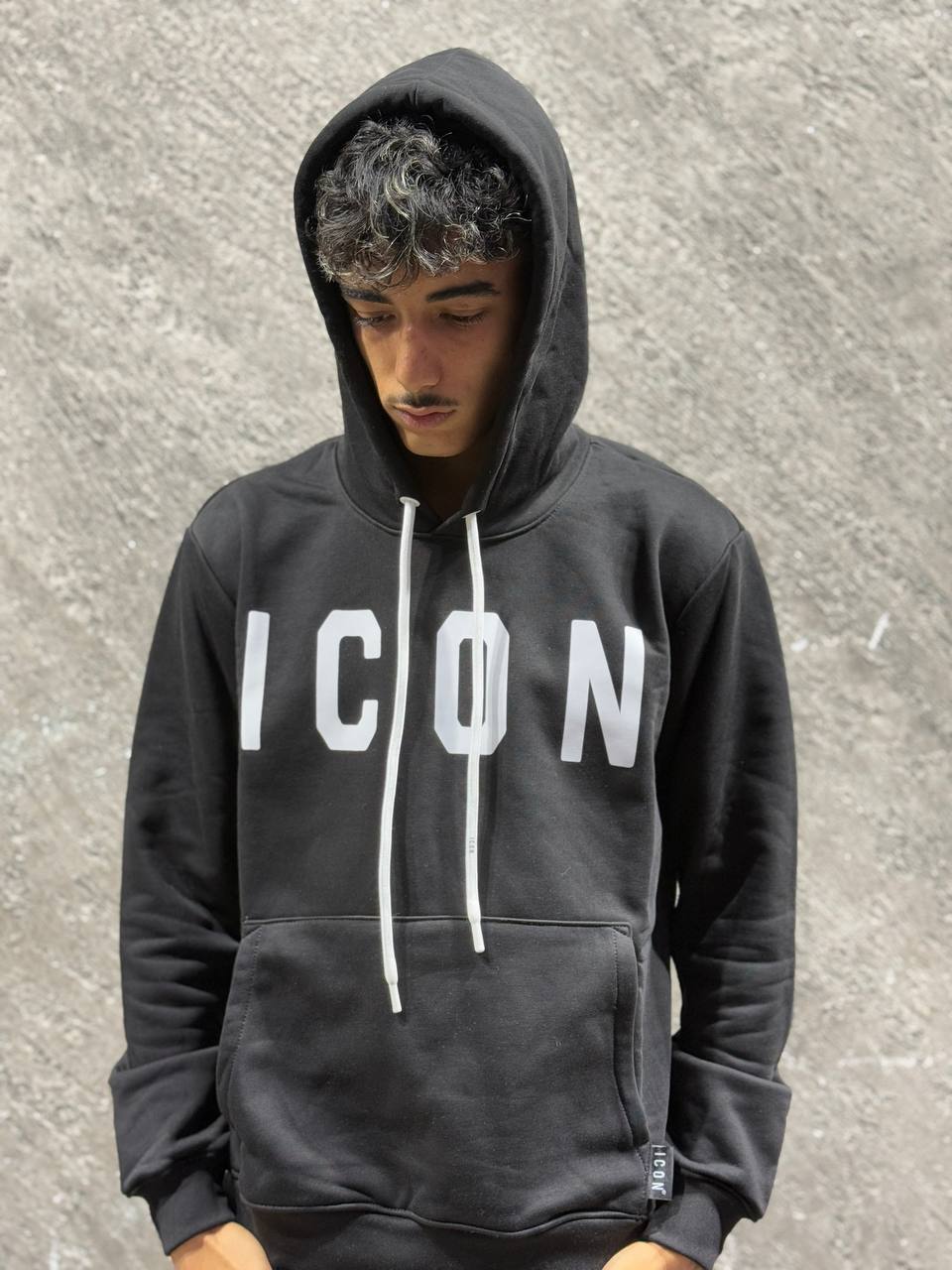 Felpa basic ICON con cappuccio