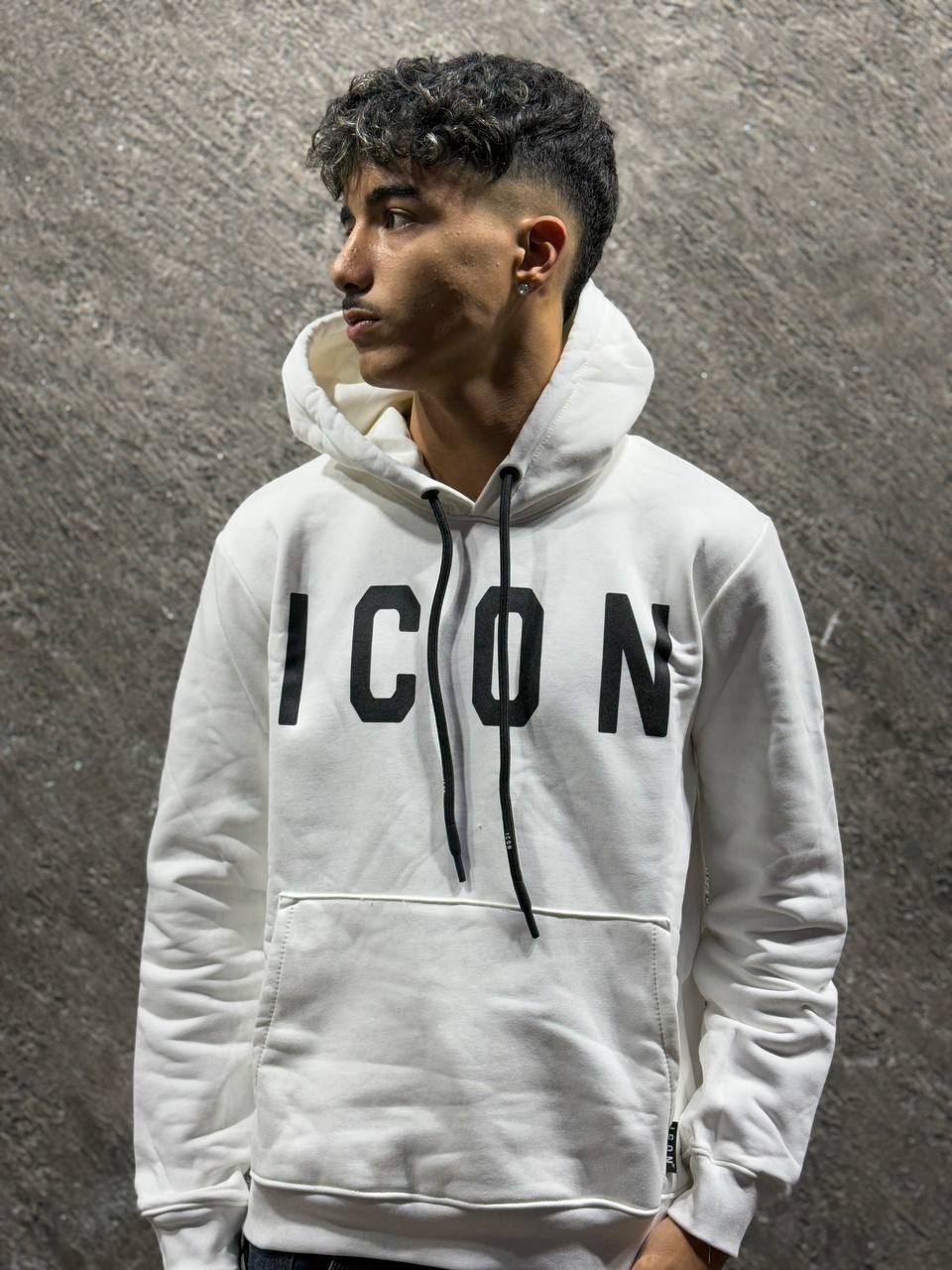 Felpa basic ICON con cappuccio