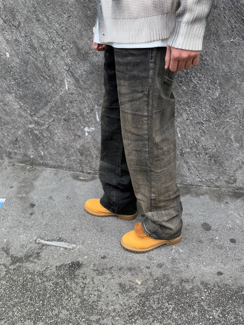 Baggy Jeans-Brown Wash1