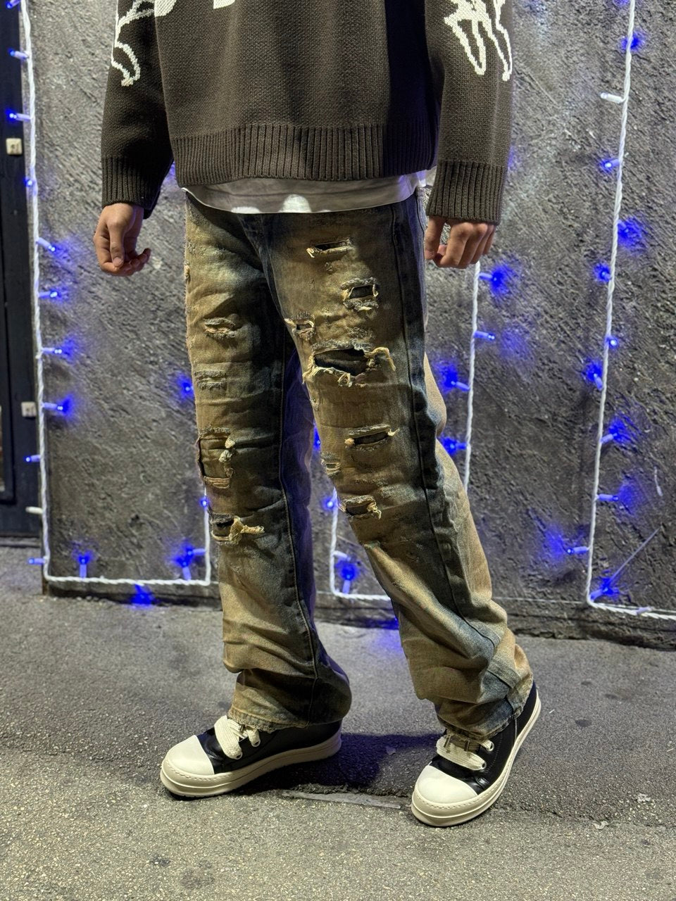 Baggy Jeans-Lavaggio sabbiato4