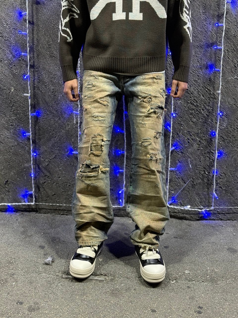 Baggy Jeans-Lavaggio sabbiato4