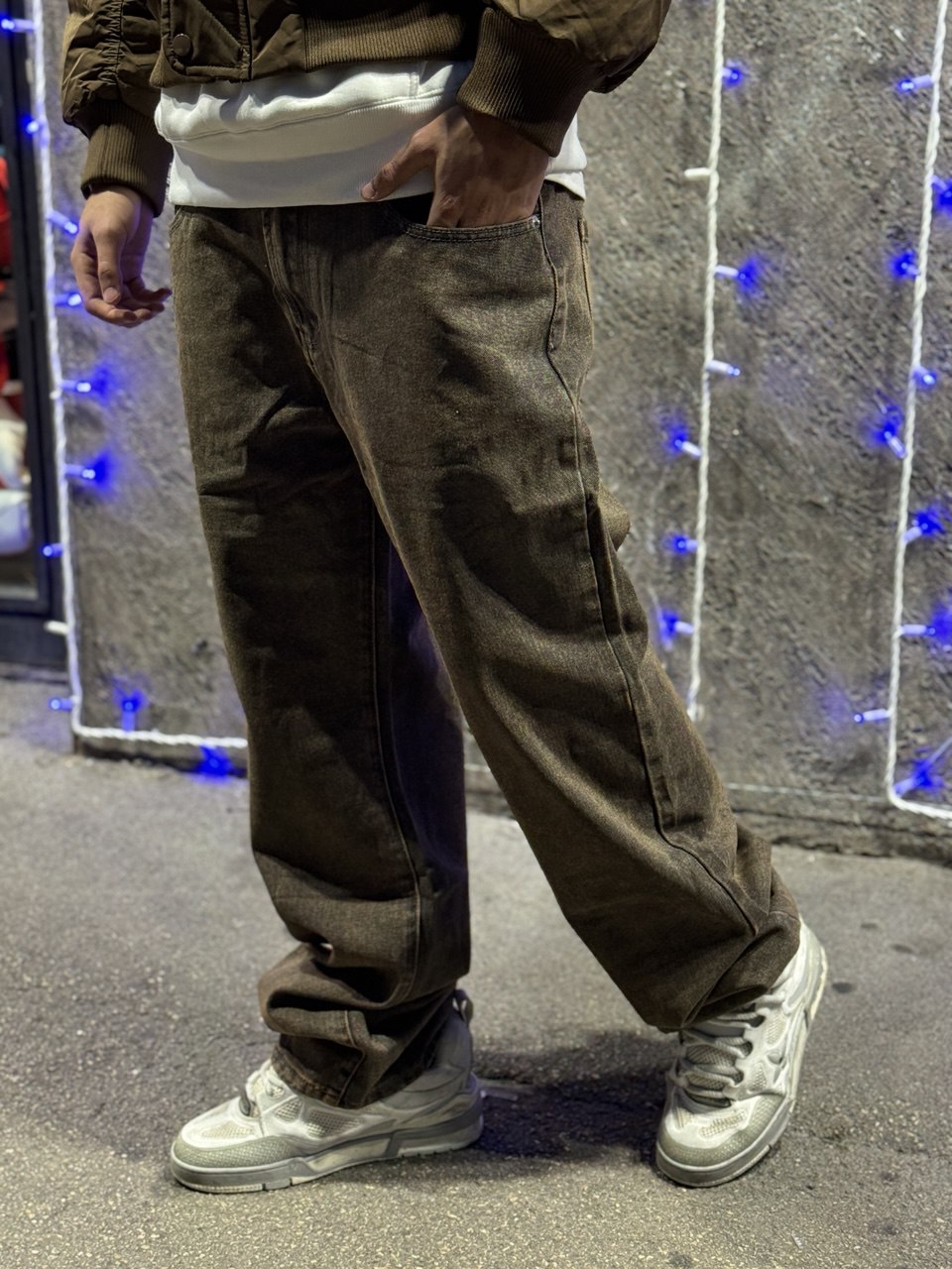 Baggy Jeans-Brown Wash3