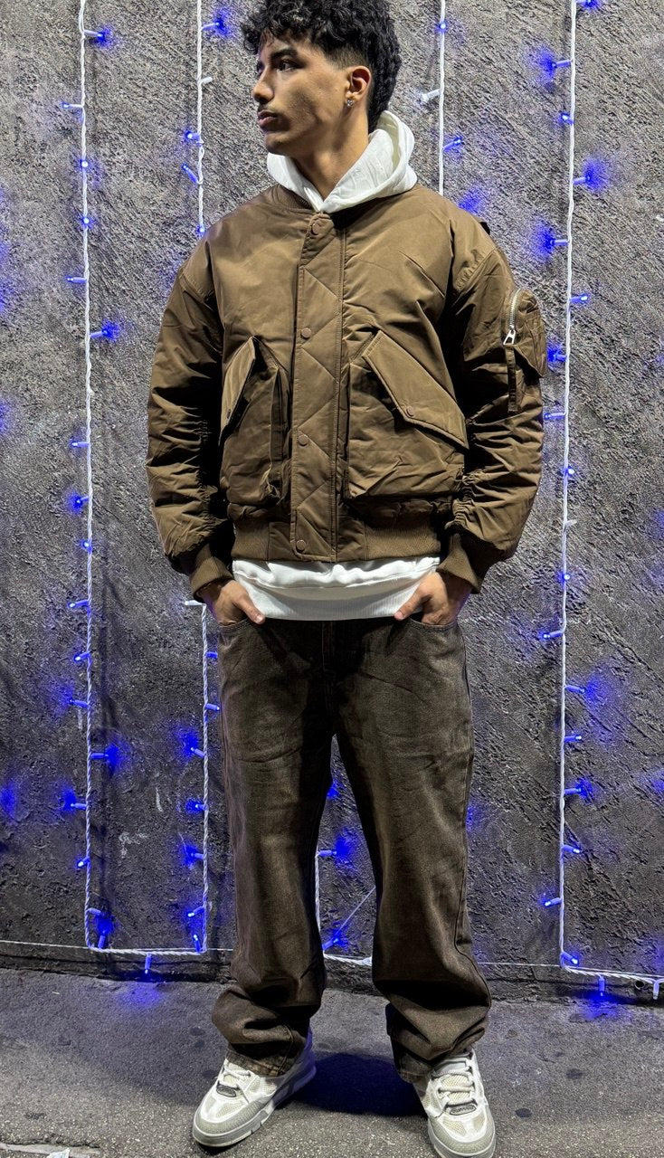 Baggy Jeans-Brown Wash3