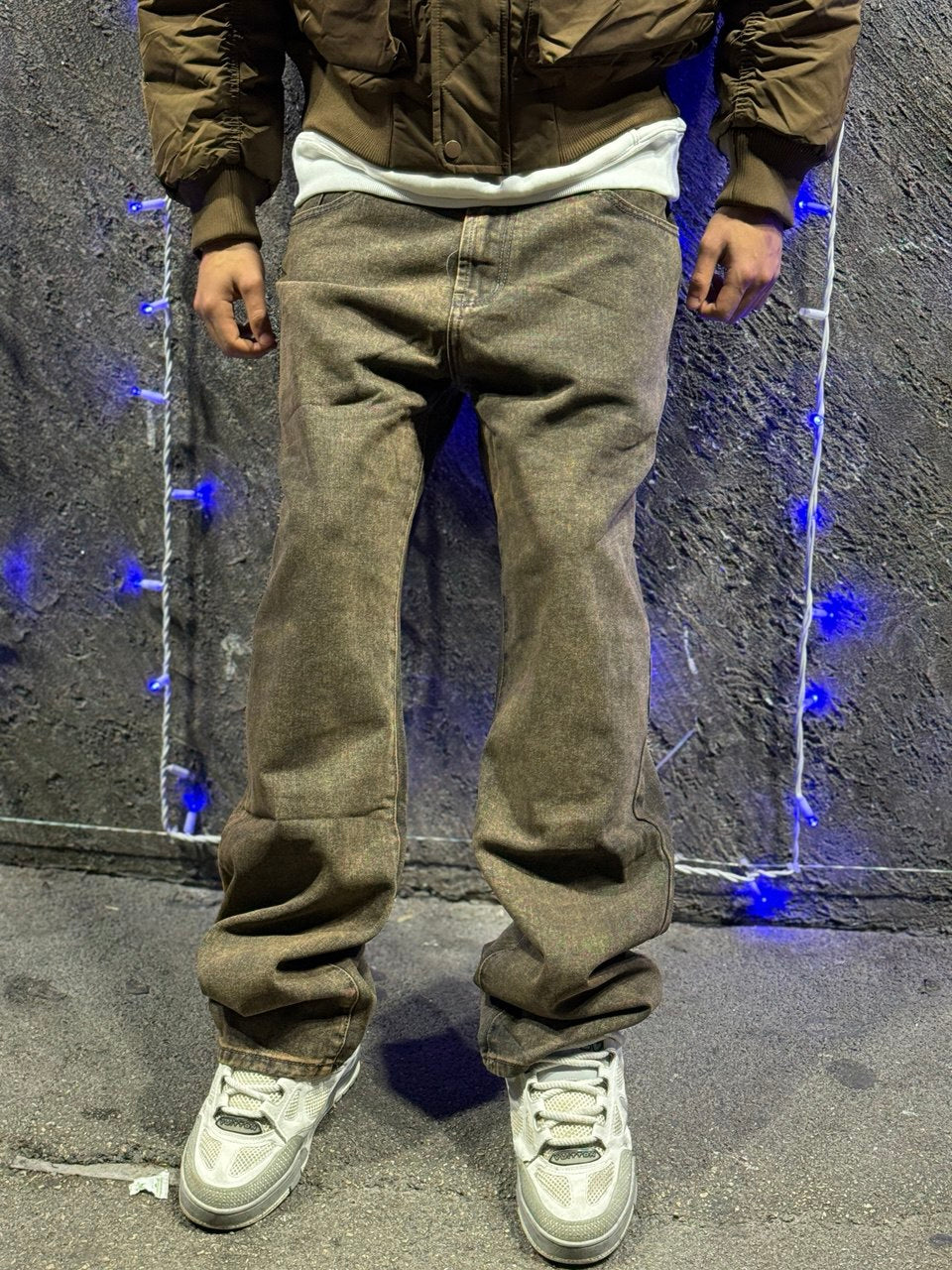Baggy Jeans-Brown Wash3
