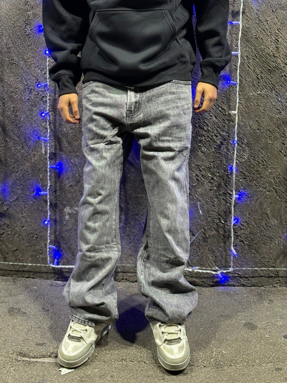 Baggy Jeans-Grey Wash