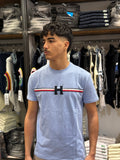 T-Shirt Tommy Hilfiger Azzurra con Logo H