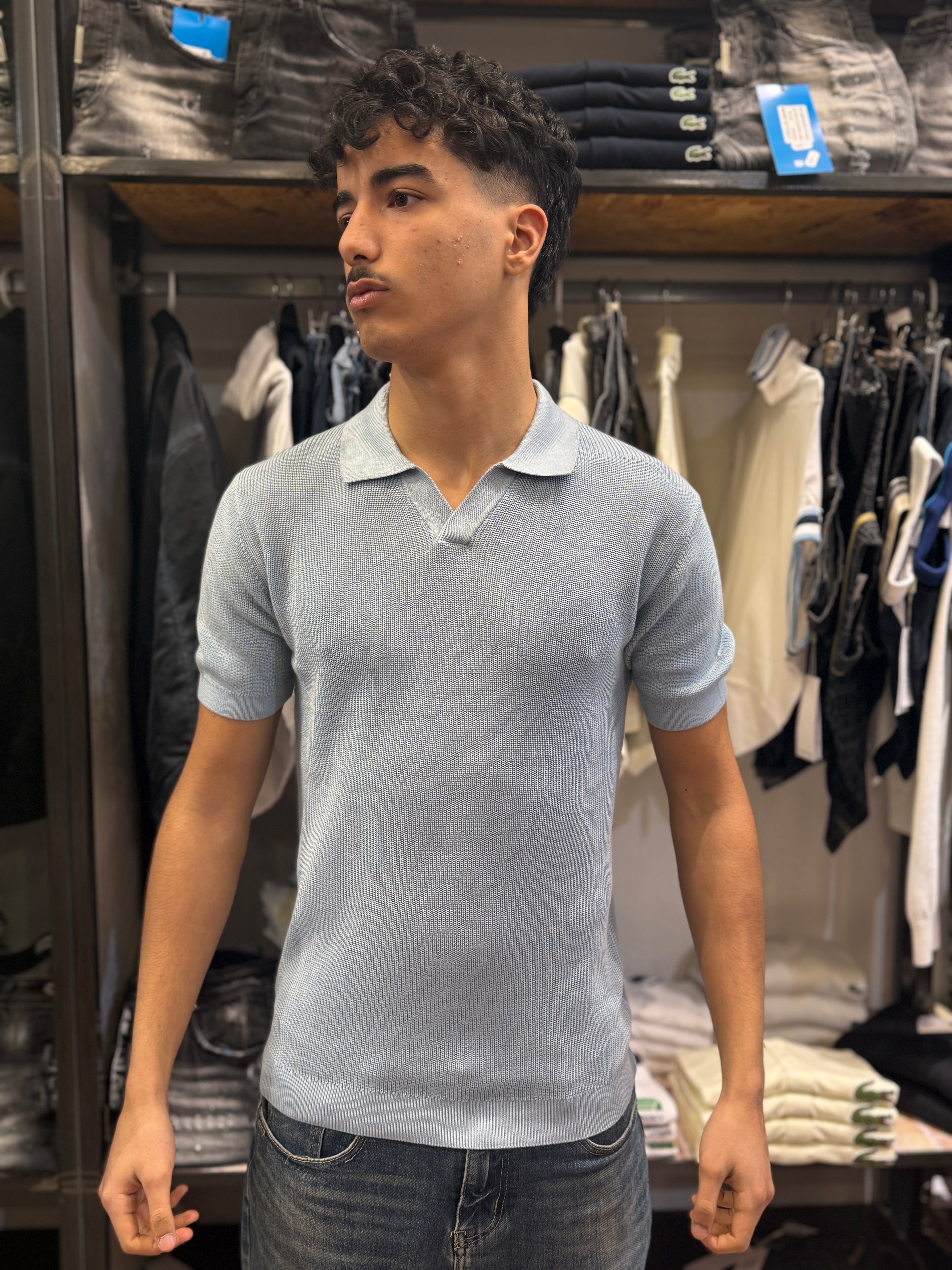 Polo mini scollo a V- QYB