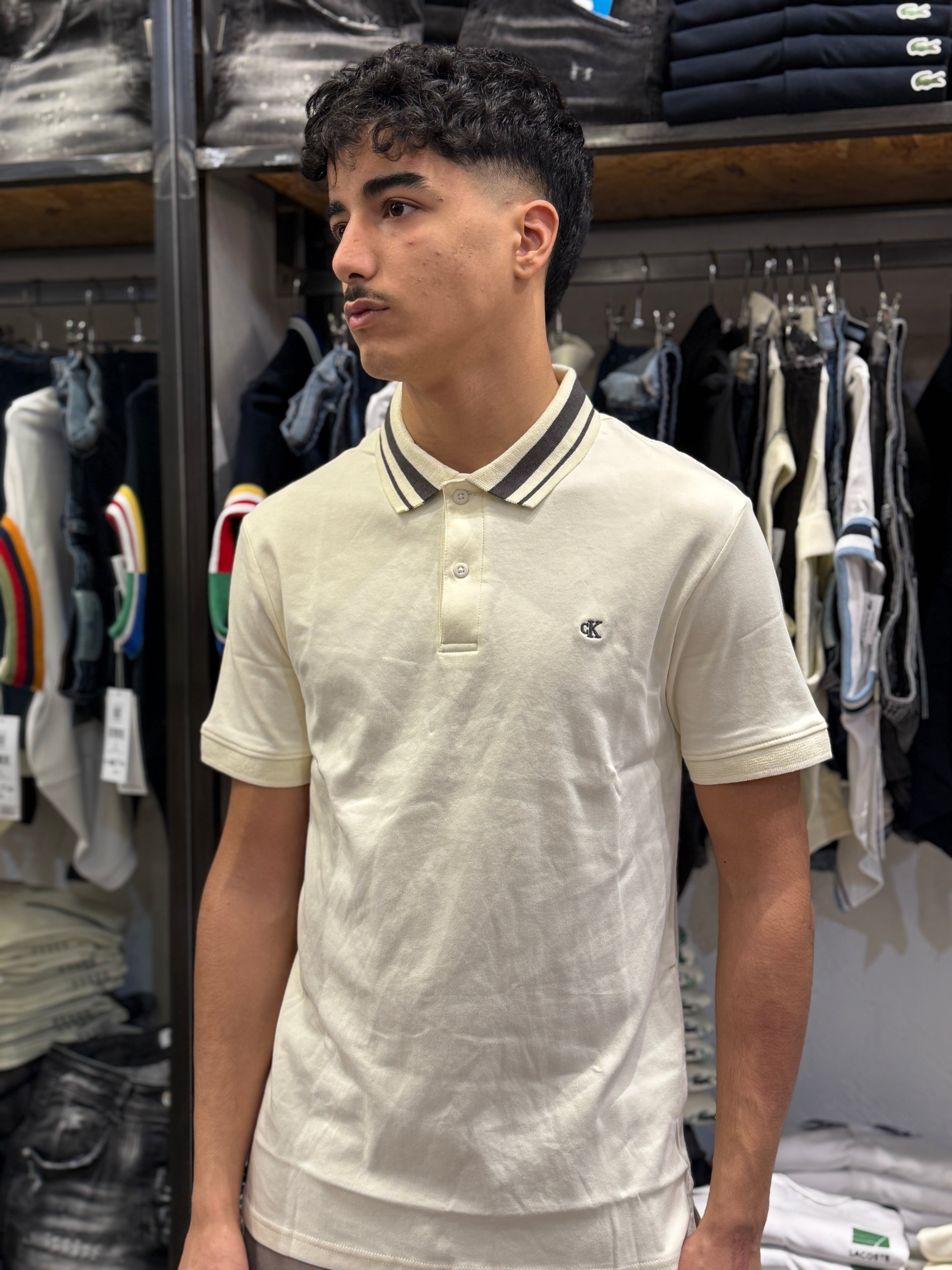 Polo Calvin Klein con Bordi Contrasto