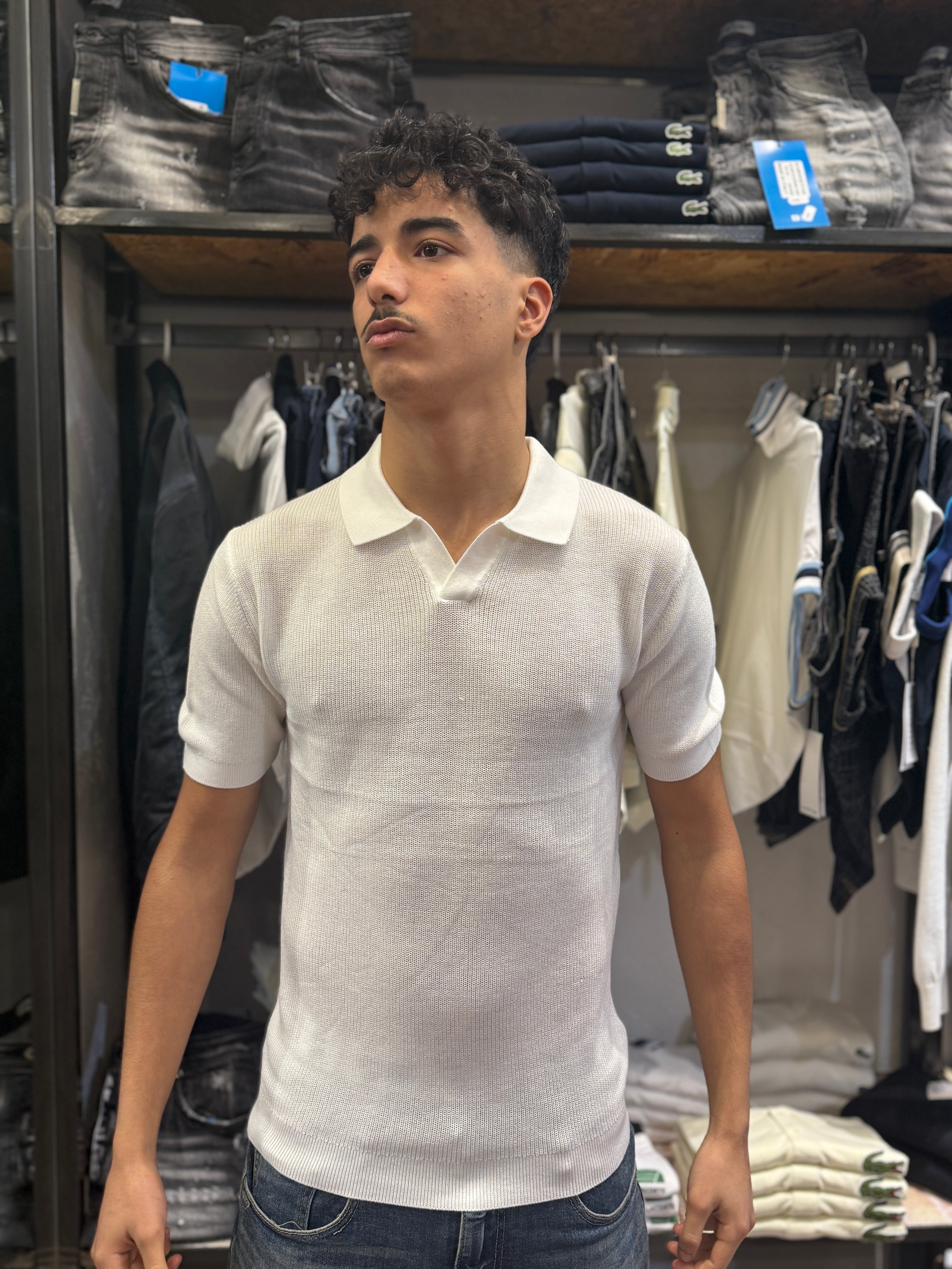 Polo mini scollo a V- QYB