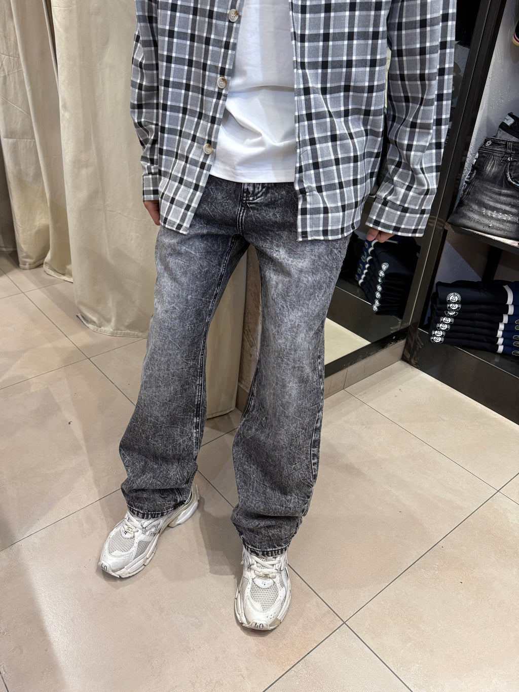 Baggy jeans Dark Grey wash