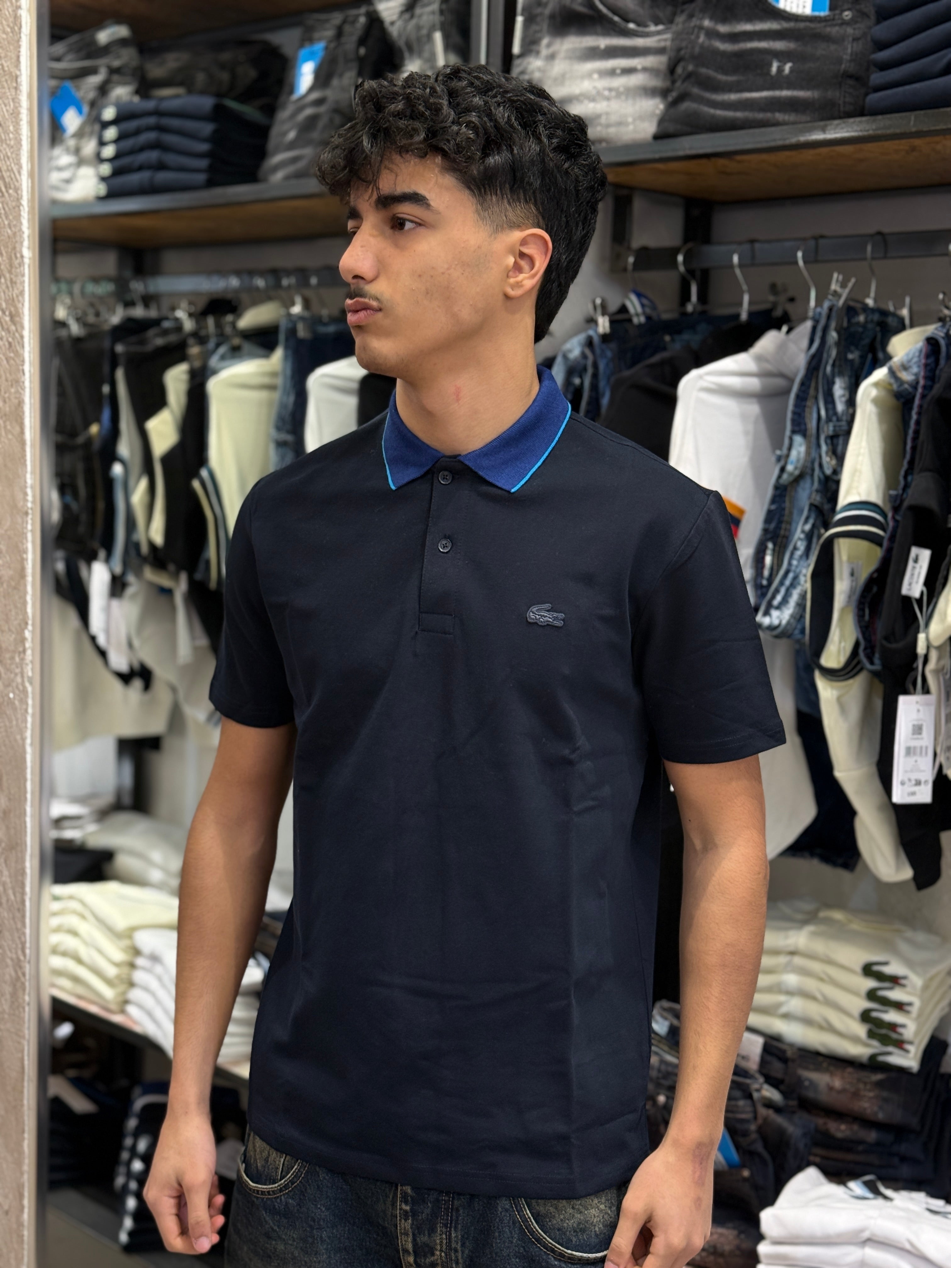 Polo Lacoste Navy Premium