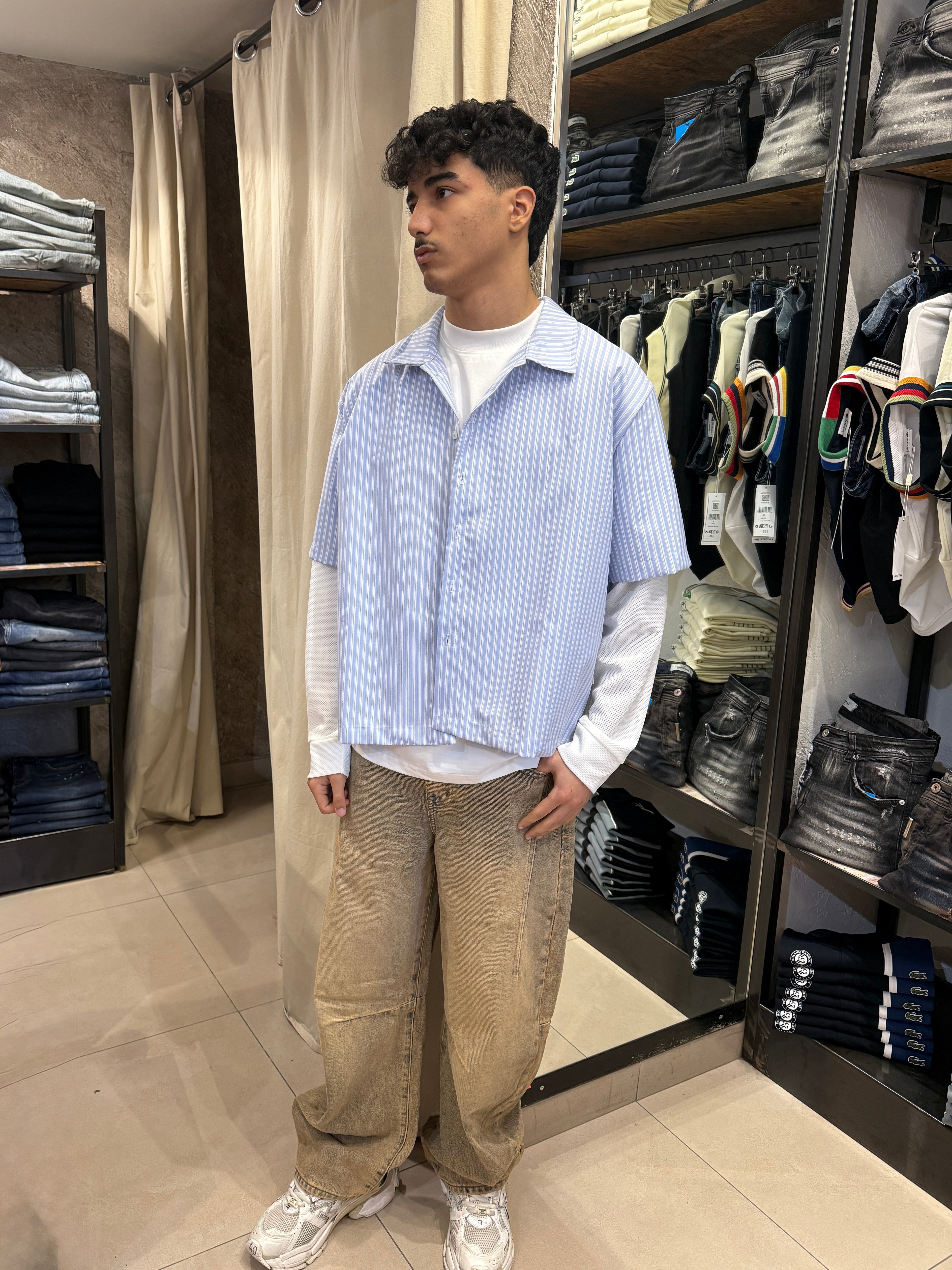 Balloon jeans brown wash