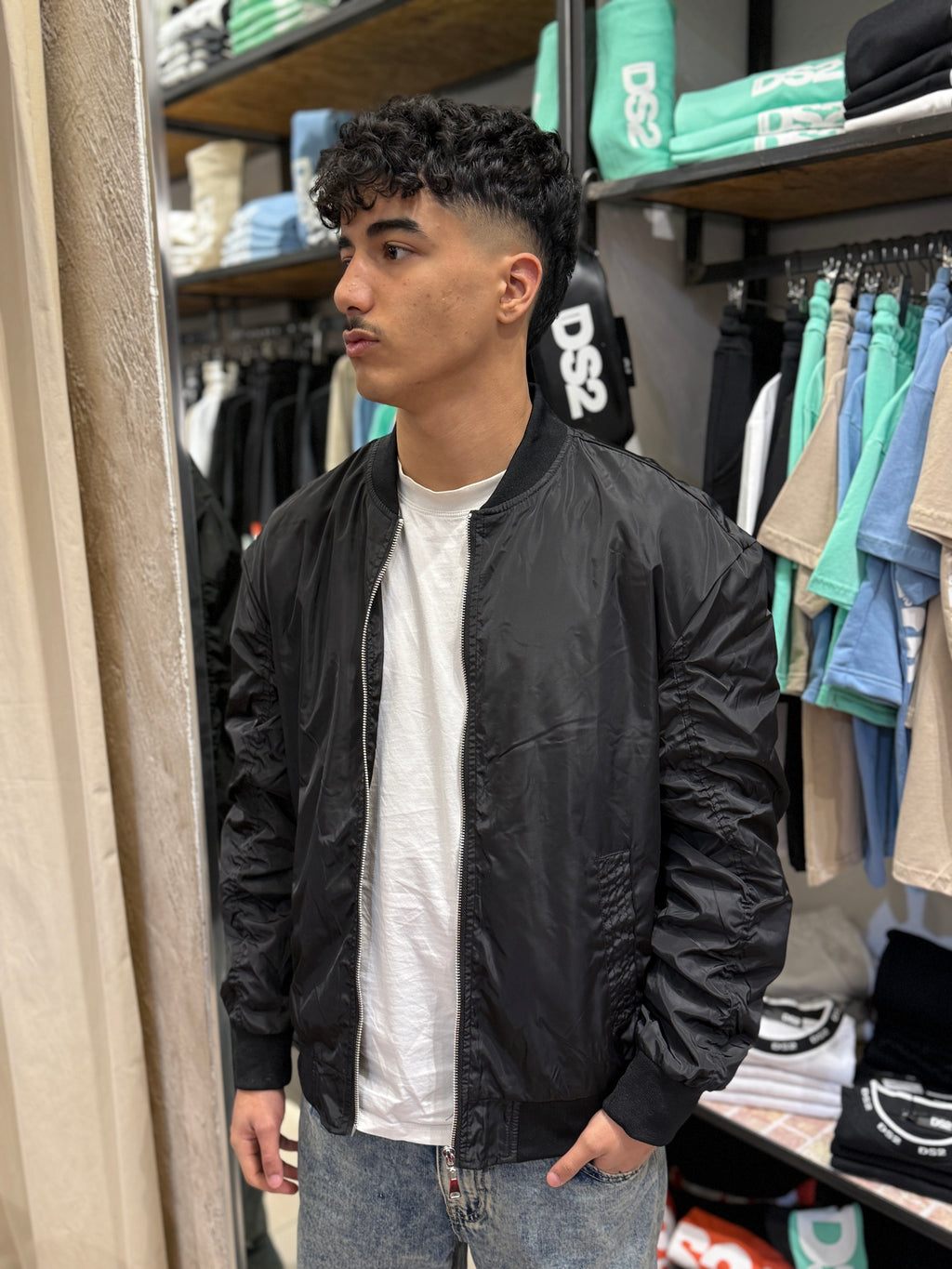 Black Bomber Jacket