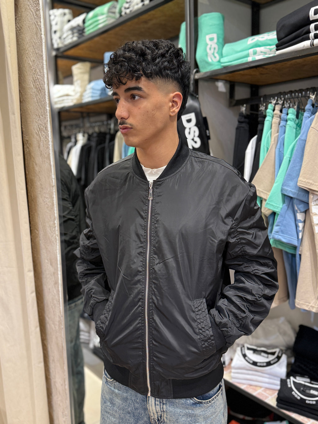 Black Bomber Jacket