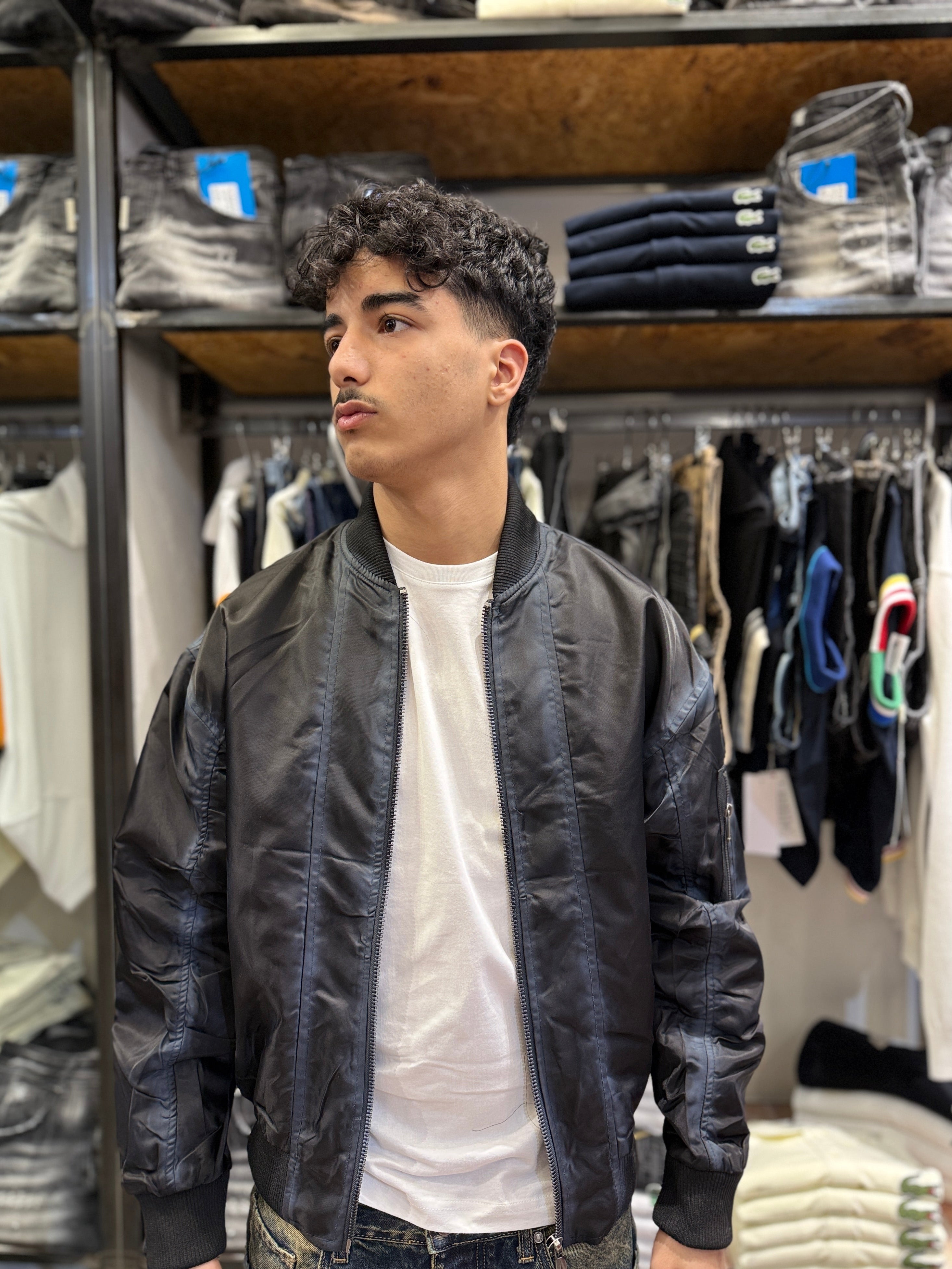 Bomber MA-1 Silver Tech